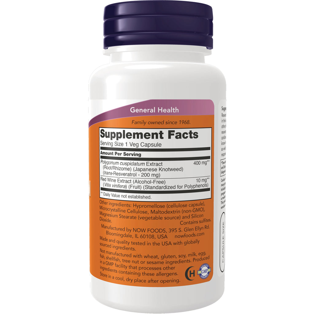 NWF138 | Back label showing Supplement Facts and ingredient list on white bottle with purple cap - Thumbnail