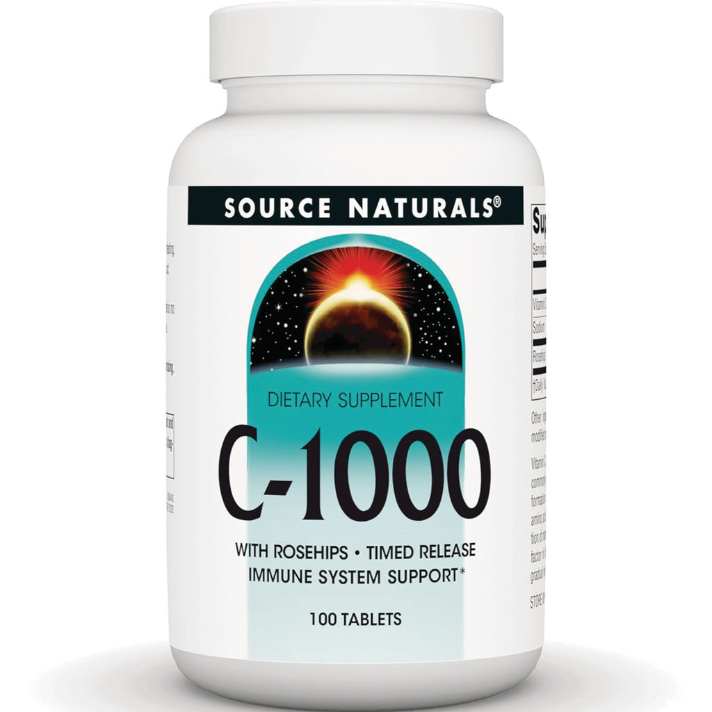 SN613 | Source Naturals C-1000 with Rosehips timed release dietary supplement, 100 tablets - Thumbnail