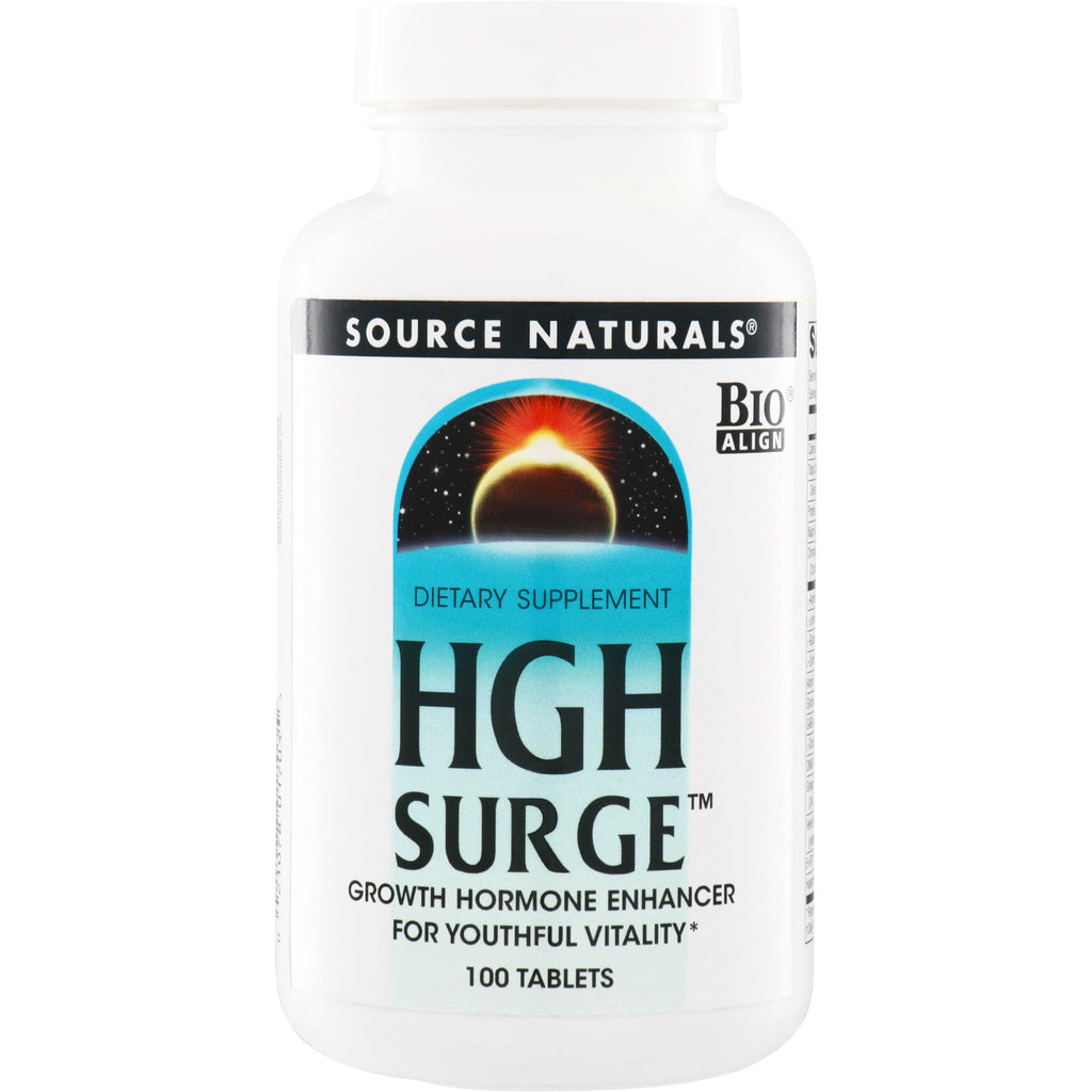 SN203 | Source Naturals HGH Surge dietary supplement, growth hormone enhancer, 100 tablets - Thumbnail