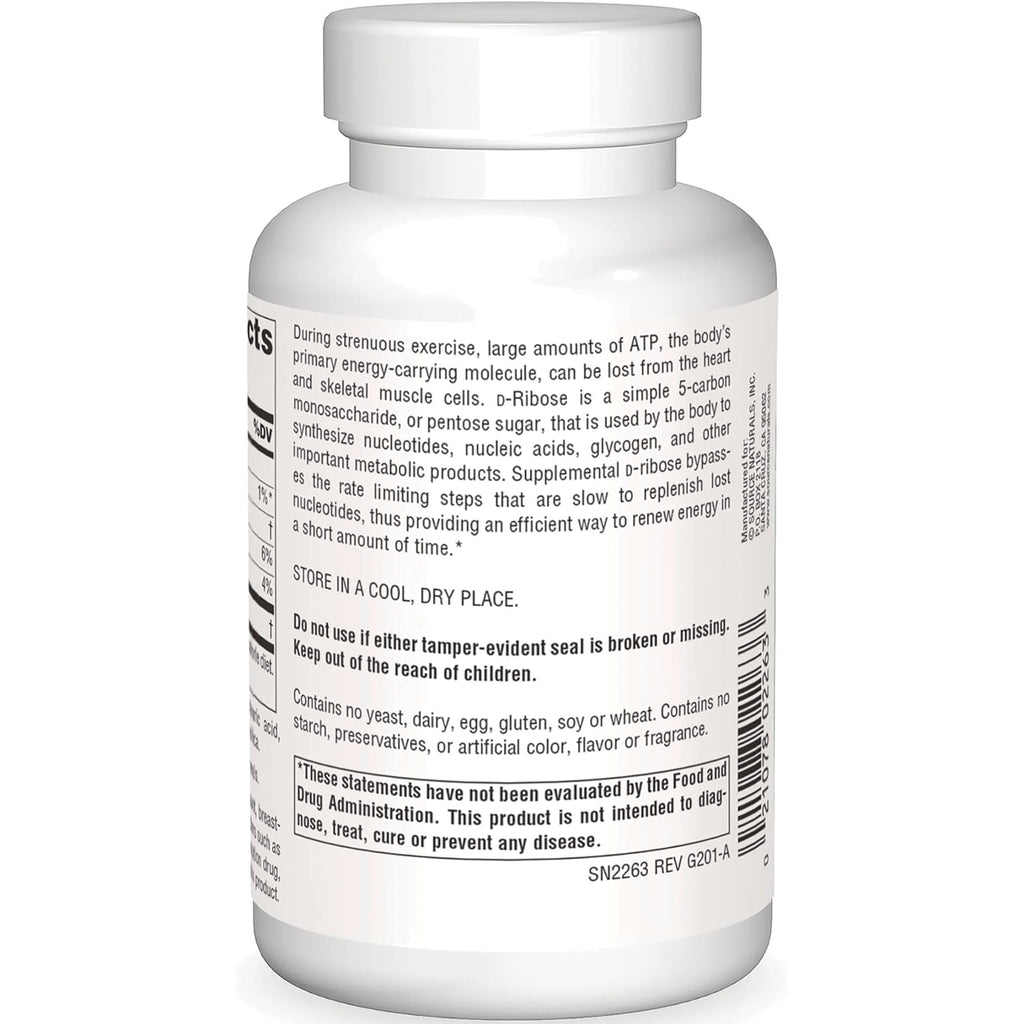 SN197 | Supplement bottle back label with storage directions, warnings, and FDA disclaimer text - Thumbnail