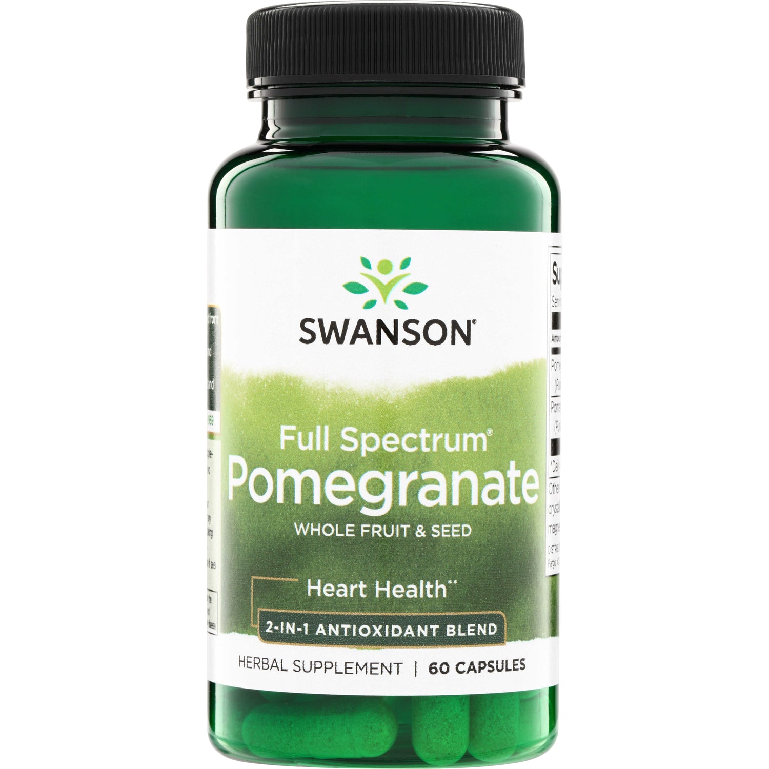 SW1387 | Swanson Full Spectrum Pomegranate, Whole Fruit & Seed herbal supplement, 60 capsules