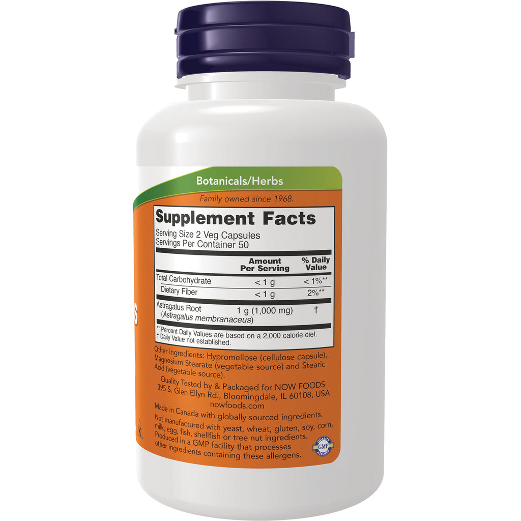 NWF529 | Back of white supplement bottle showing Supplement Facts panel and ingredients label - Thumbnail