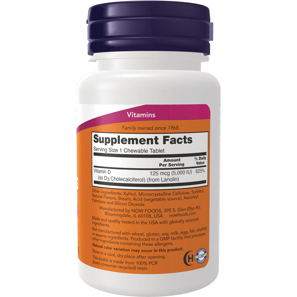 NWF580 | Back of white supplement bottle showing Supplement Facts panel and ingredient list - Thumbnail