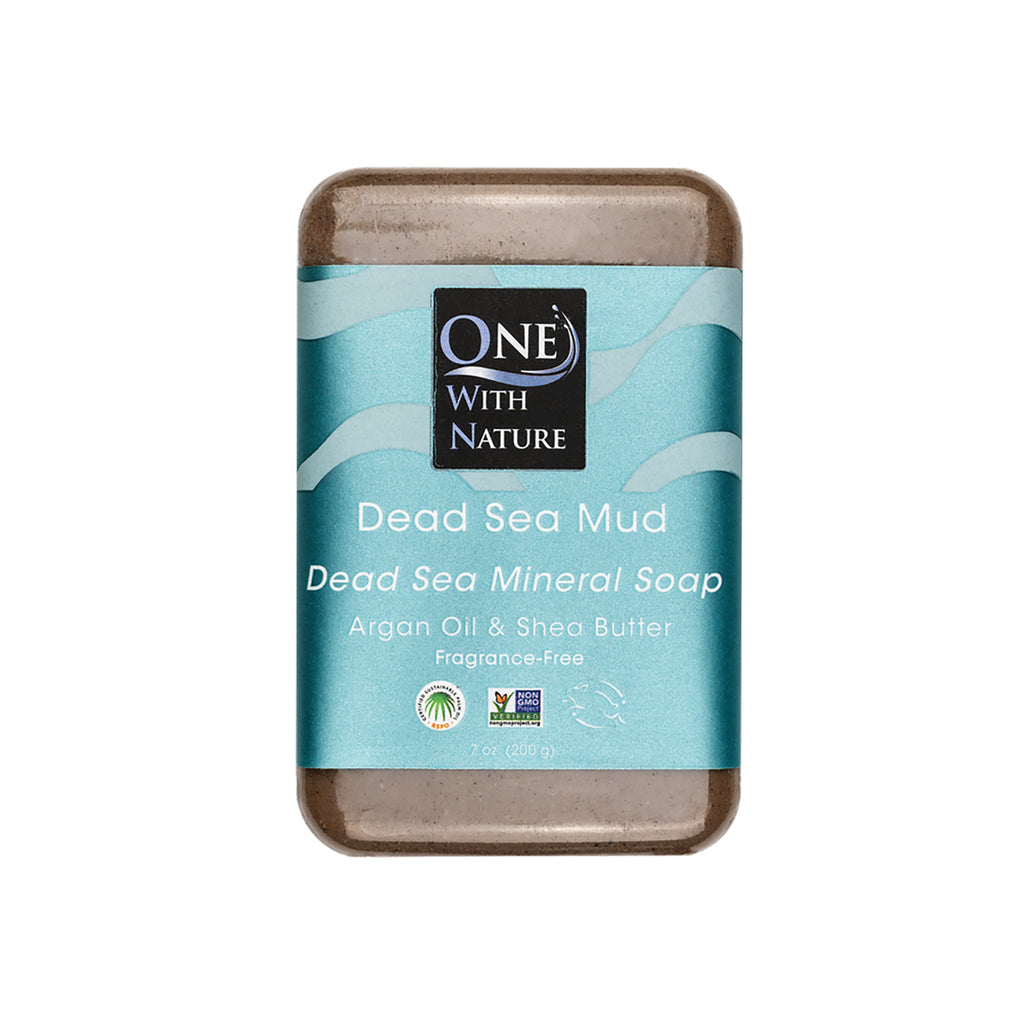 OWN006 | One With Nature Dead Sea Mud triple milled soap bar with argan oil and shea butter, 7 oz - Thumbnail