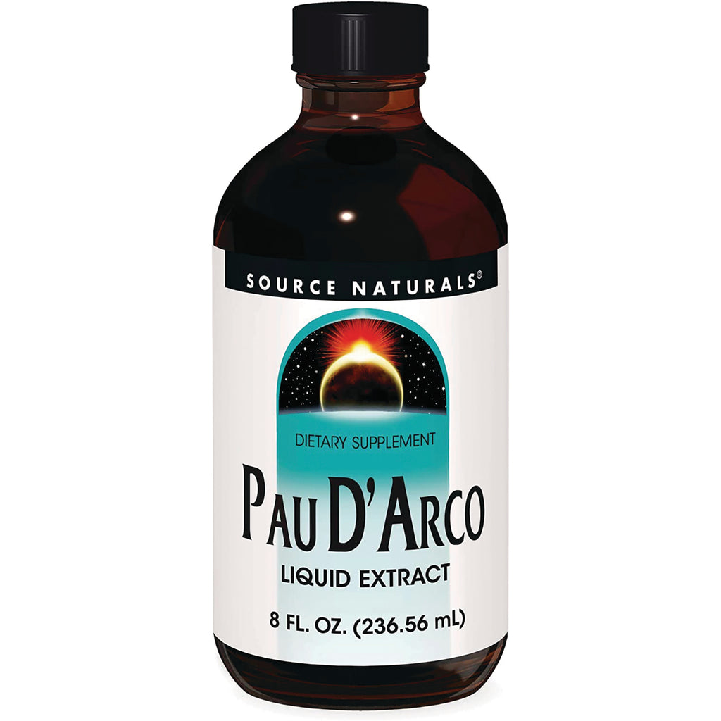 SN627 | Source Naturals Pau D'Arco Liquid Extract dietary supplement, 8 fl oz (236.56 mL) bottle - Thumbnail