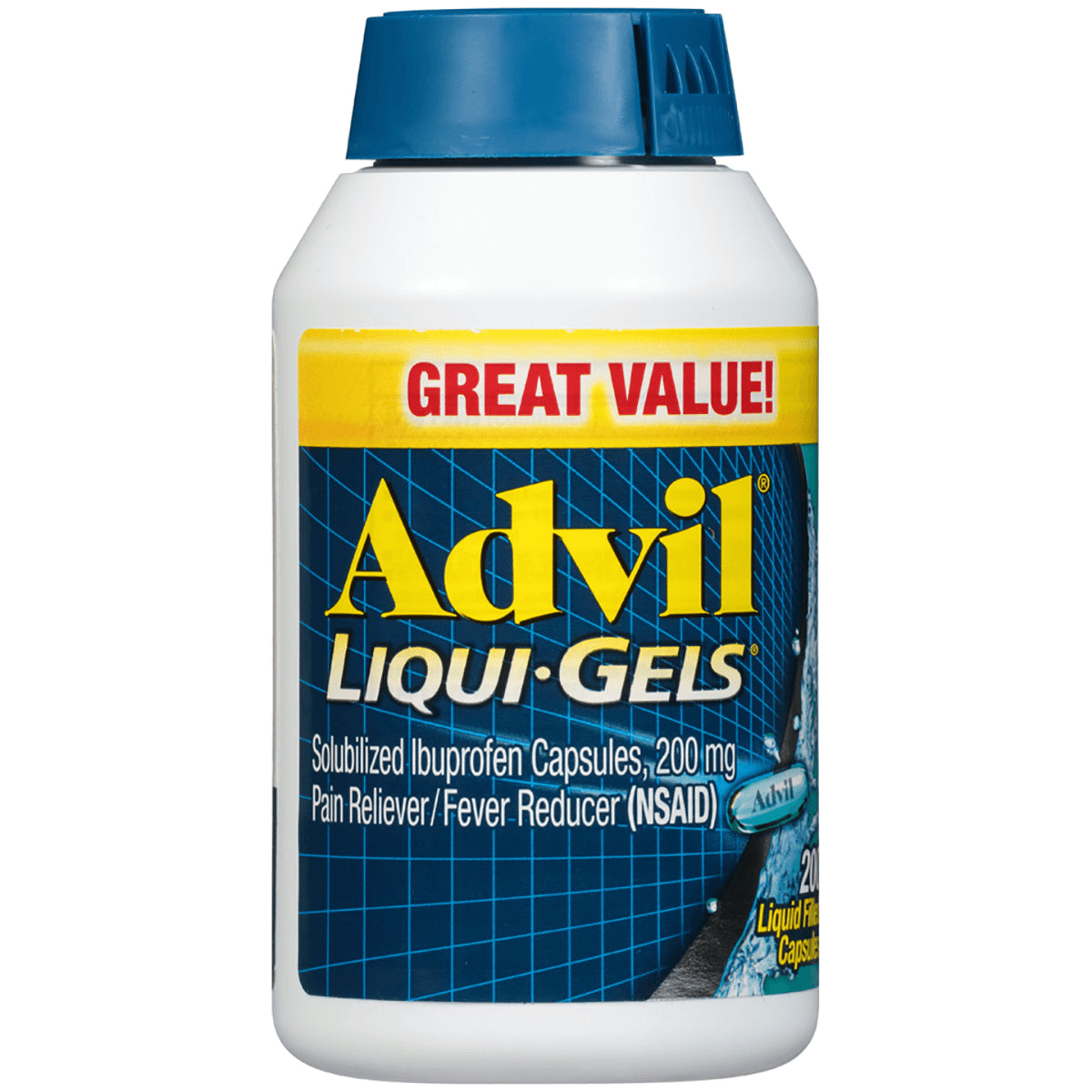 ADV004 | Advil Liqui-Gels ibuprofen capsules 200 mg, Great Value