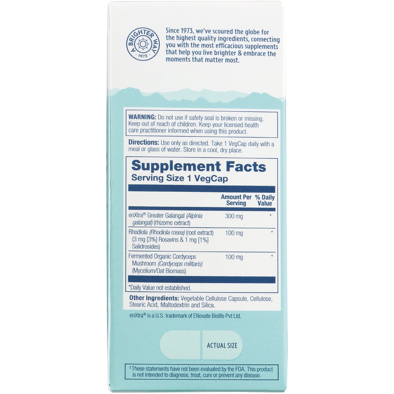 SLR489 | Back label with Supplement Facts, warnings, directions, and other ingredients