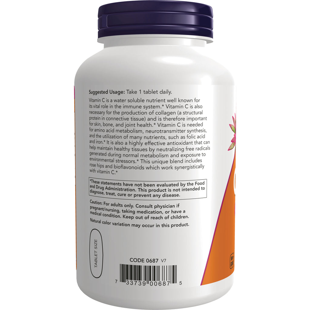 NWF1336 | back label of white supplement bottle showing suggested usage, caution text and barcode - Thumbnail