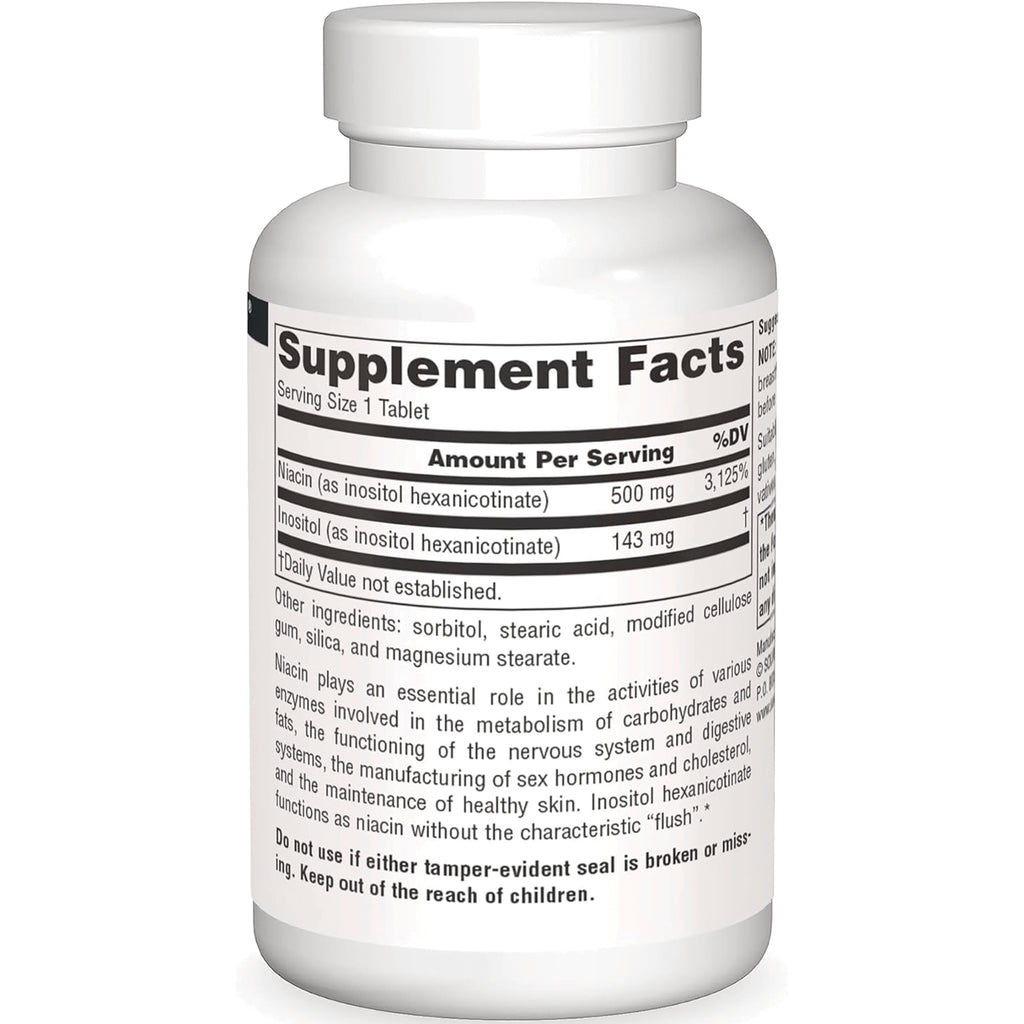 SN215 | Supplement Facts panel showing serving size 1 tablet and ingredients on bottle label - Thumbnail