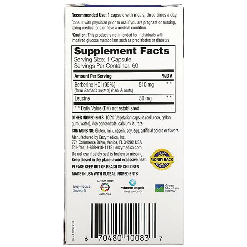 EMD063 | back of supplement box showing Supplement Facts panel, ingredient list, warnings and barcode - Thumbnail