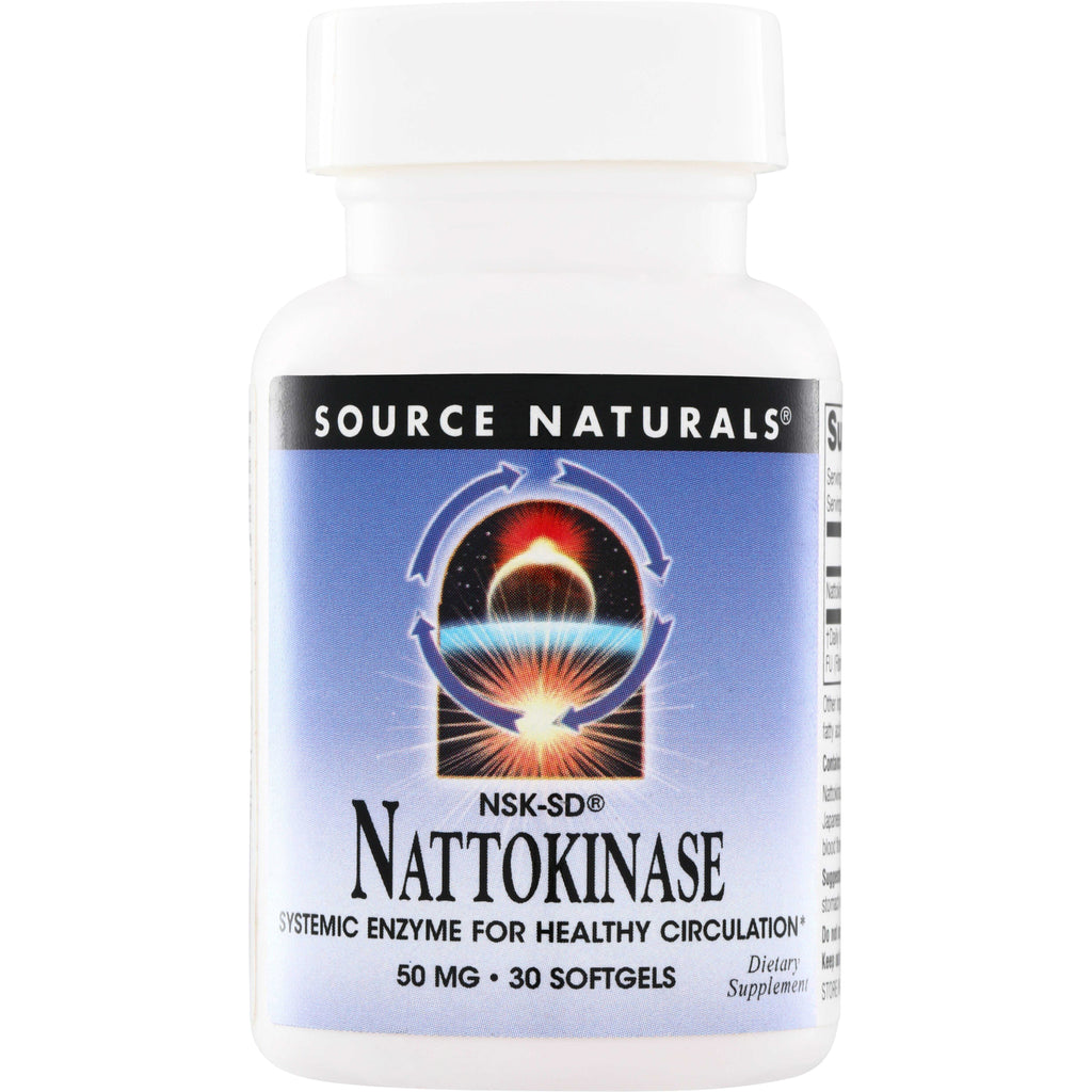 SN310 | Source Naturals NSK-SD Nattokinase dietary supplement, 50 mg, 30 softgels - Thumbnail