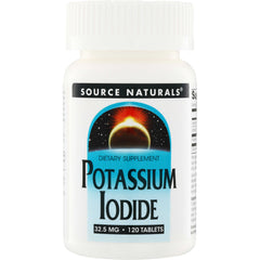 SN166 | Source Naturals Potassium Iodide dietary supplement, 32.5 mg, 120 tablets