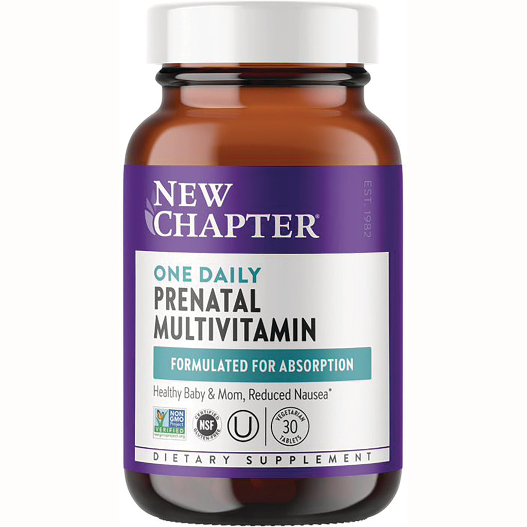NWC357 | New Chapter One Daily Prenatal Multivitamin bottle, 30 vegetarian tablets - Thumbnail