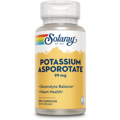 SLR277 | Solaray Potassium Asporotate 99 mg dietary supplement, 200 capsules