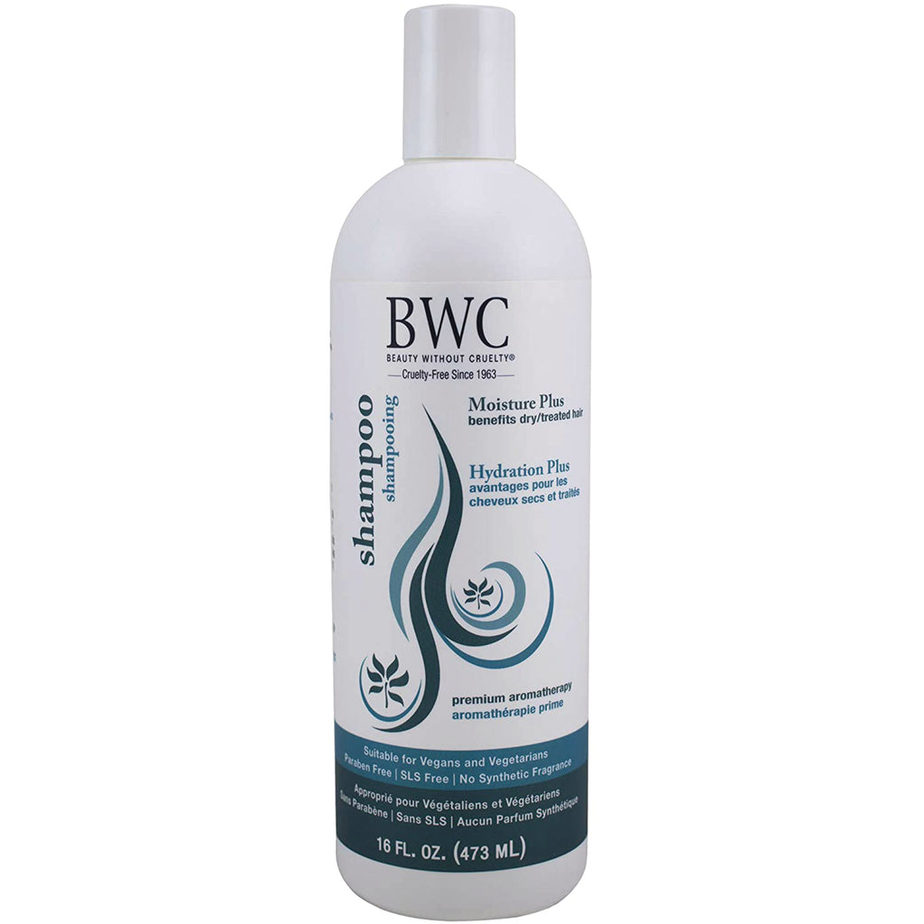 BWC116 | white bottle of BWC Moisture Plus Hydration Plus shampoo, 16 fl oz - Thumbnail