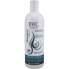 BWC116 | white bottle of BWC Moisture Plus Hydration Plus shampoo, 16 fl oz
