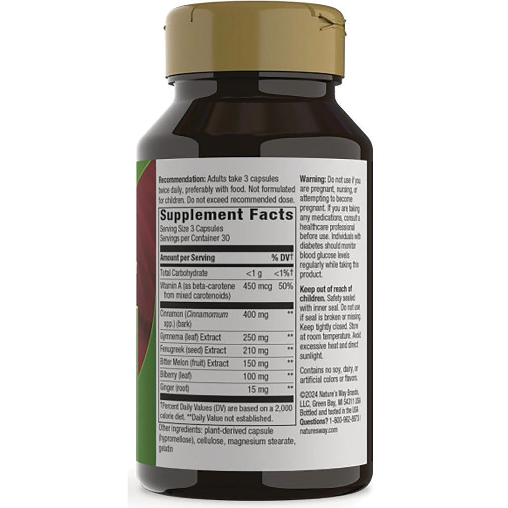 NW579 | Back of supplement bottle showing Supplement Facts panel, ingredient amounts and warning text - Thumbnail