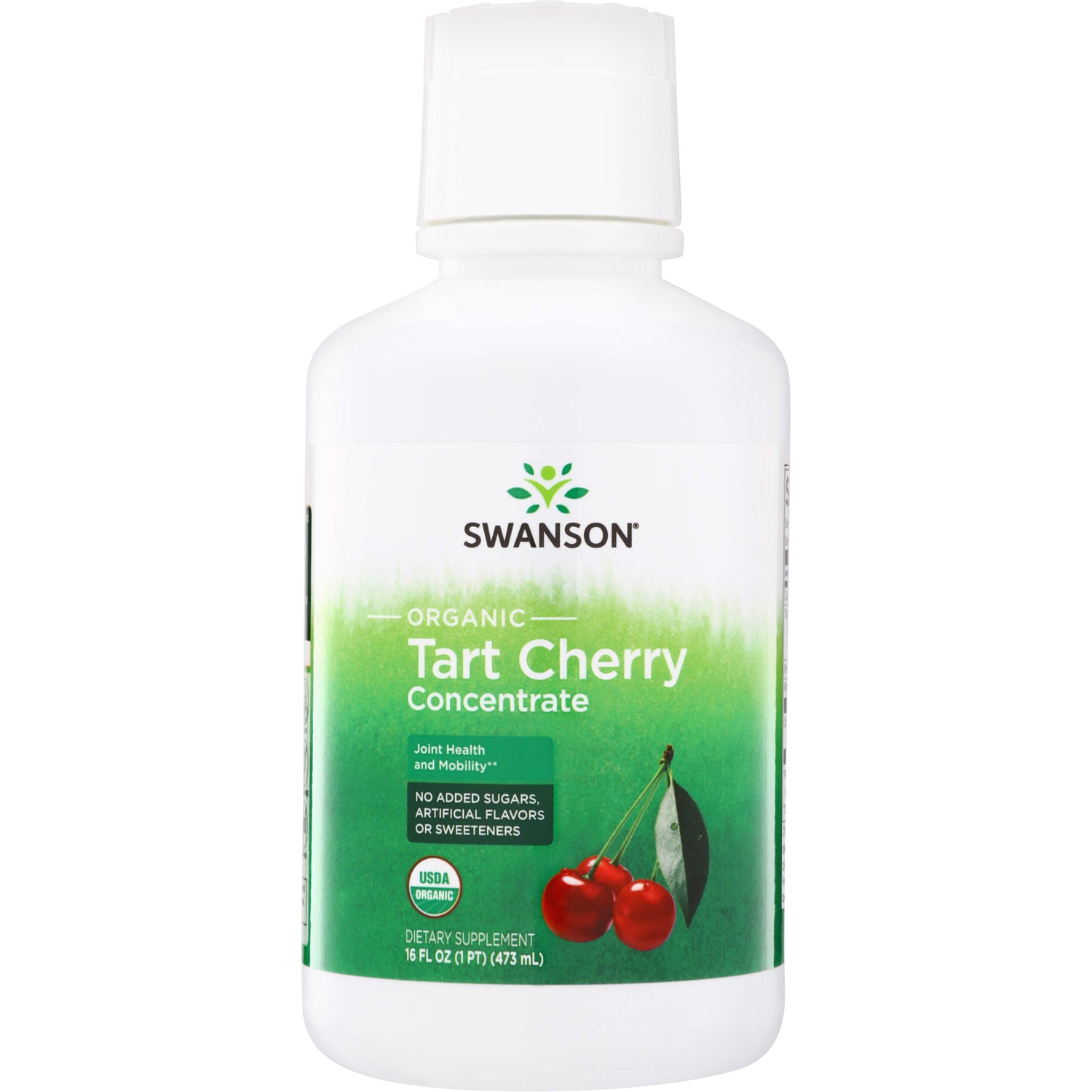 SWF210 | Swanson Organic Tart Cherry Concentrate bottle, USDA Organic, 16 fl oz