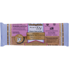 TKY014 | Tinkyada Pasta Joy Organic Brown Rice Pasta, Spaghetti Style 12 oz, gluten-free, USDA Organic