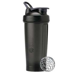 BBO002 | black BlenderBottle shaker with flip lid and stainless steel whisk ball