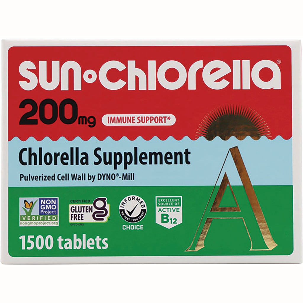 SU007 | Sun Chlorella 200 mg Chlorella Supplement, immune support, 1500 tablets - Thumbnail