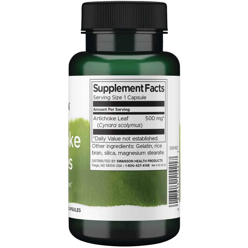 SW1421 | Back label with supplement facts and serving size information - Thumbnail