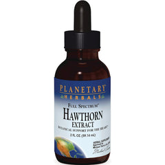 PF193 | Planetary Herbals Hawthorn Extract dropper bottle labeled 2 fl oz botanical support for the heart