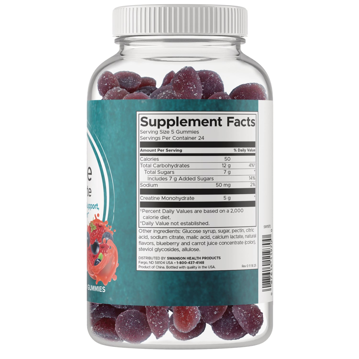 Creatine Monohydrate Gummies – Wild Berry Punch