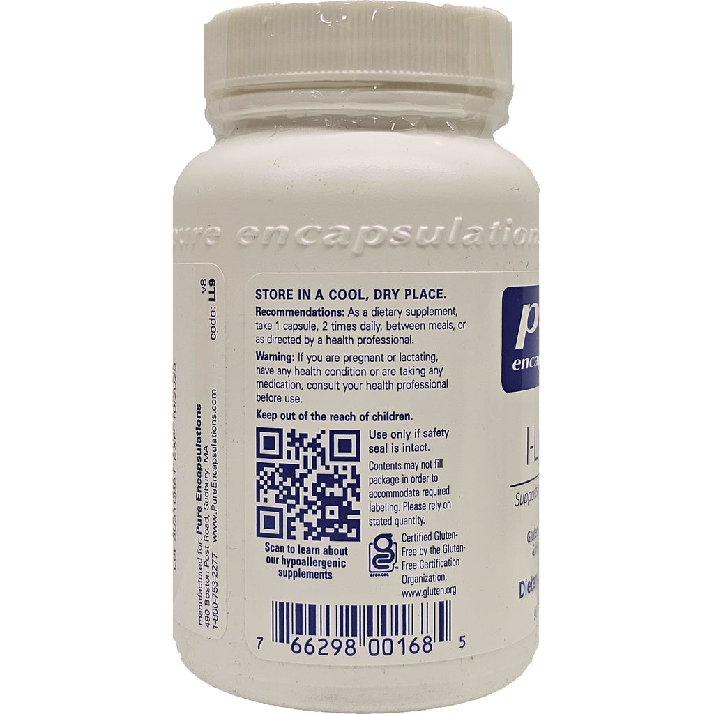 PRN089 | back label of white supplement bottle showing storage instructions, QR code and barcode - Thumbnail