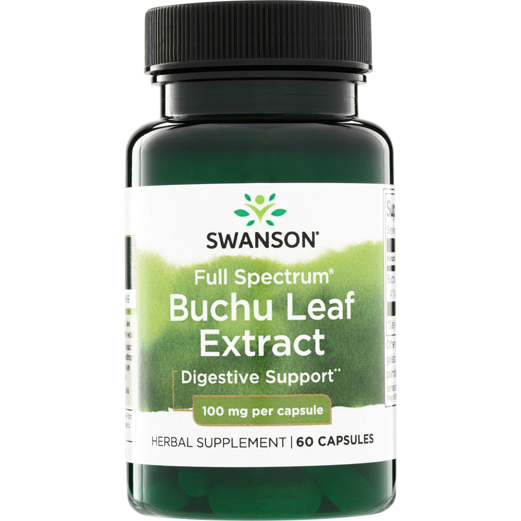 SW1265 | Swanson Full Spectrum Buchu Leaf Extract, Digestive Support, 100 mg per capsule, 60 capsules - Thumbnail