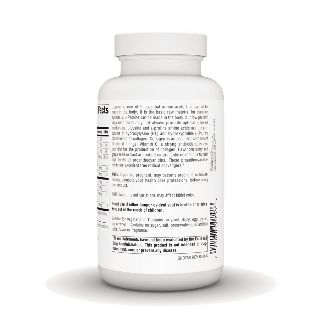 SN534 | Back label with Supplement Facts, ingredients, warnings, and barcode - Thumbnail