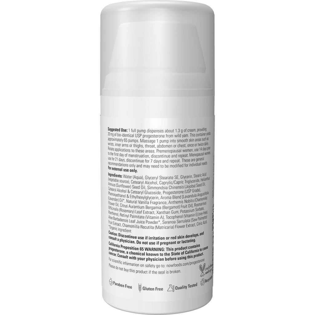 NWF435 | Back label showing ingredients, suggested use, warnings and certification icons on a white pump bottle - Thumbnail