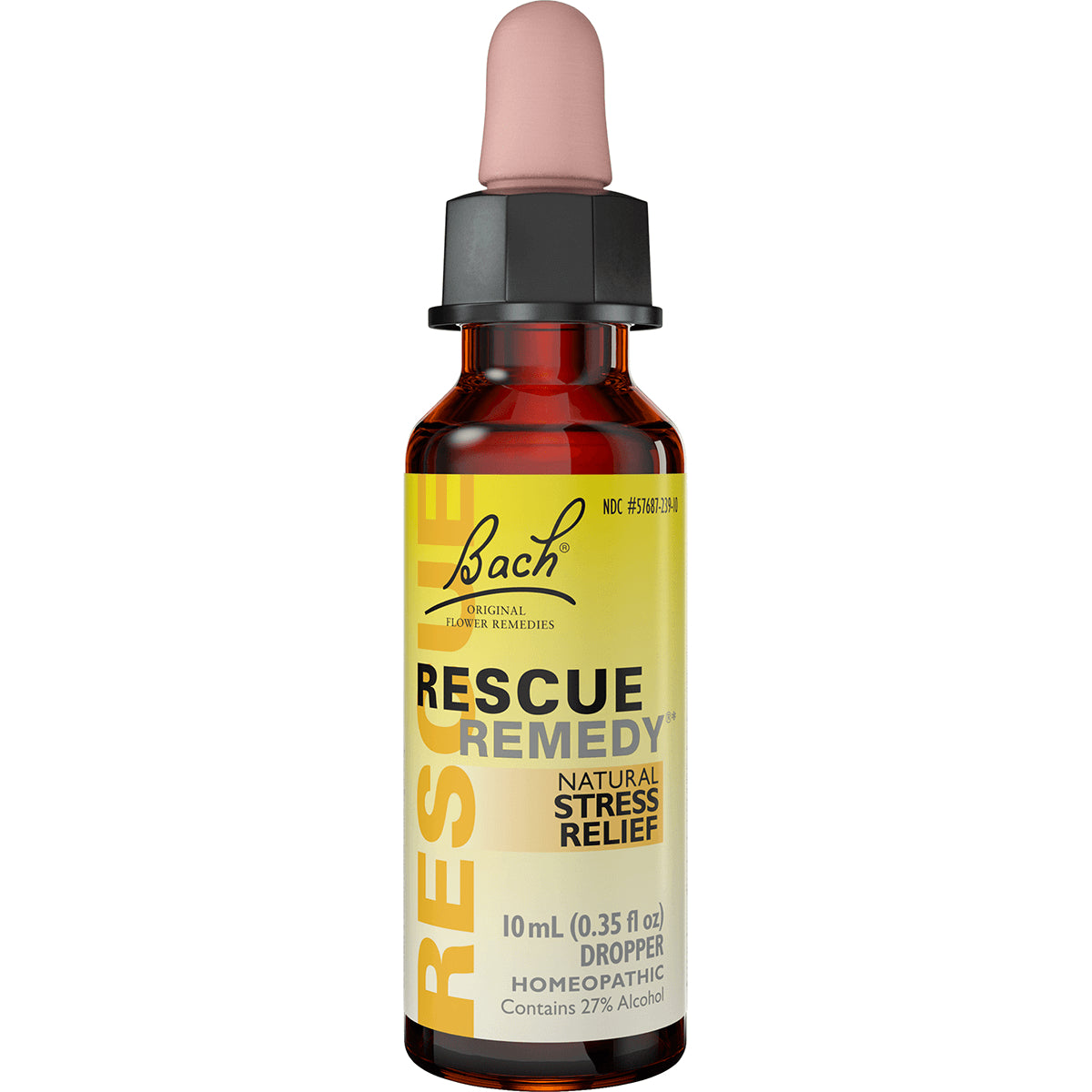 BFL008 | Bach Rescue Remedy 10 mL dropper bottle labeled Natural Stress Relief