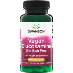 SWU799 | Swanson Vegan Glucosamine, shellfish free, 500 mg per capsule, 90 vegan capsules