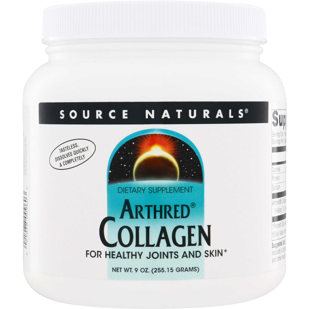SN180 | Source Naturals Arthred Collagen dietary supplement, for healthy joints and skin, 9 oz - Thumbnail