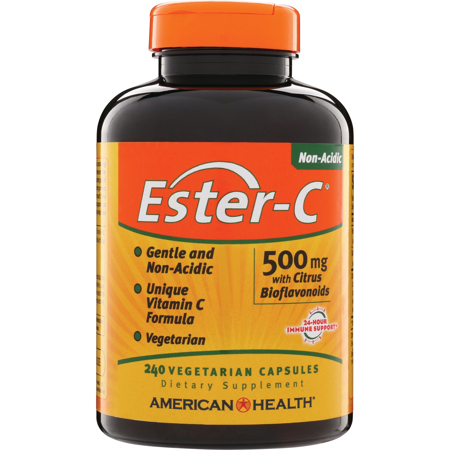 AM120 | American Health Ester-C Non-Acidic 500 mg with Citrus Bioflavonoids, 240 vegetarian capsules