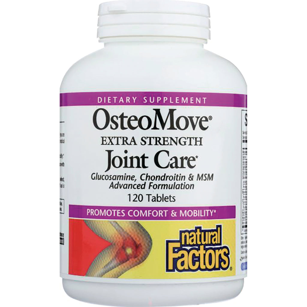 NFC115 | OsteoMove Extra Strength Joint Care bottle 120 tablets with natural Factors label - Thumbnail