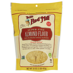 BOB271 | Bob's Red Mill super-fine almond flour 16 oz resealable pouch front packaging