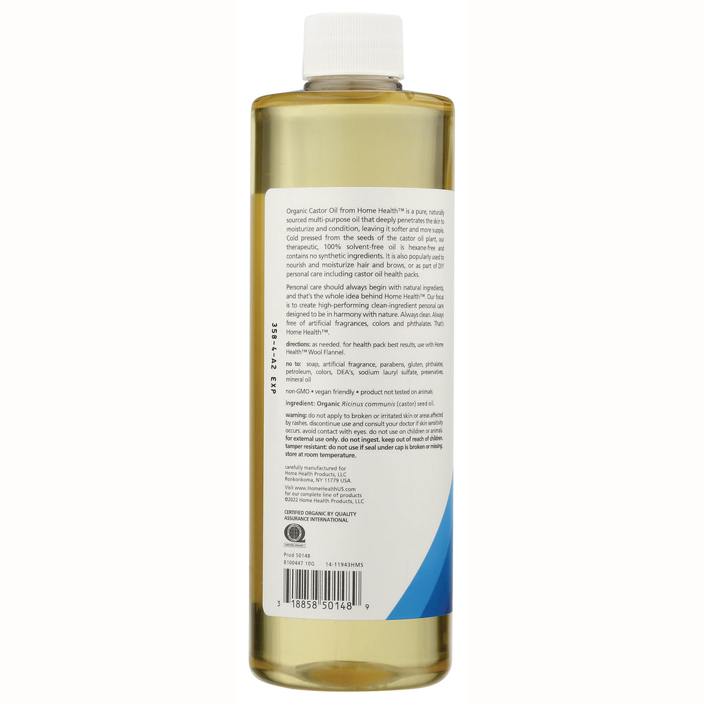 HT009 | Back label of clear plastic bottle showing ingredients, directions, certification text and barcode - Thumbnail