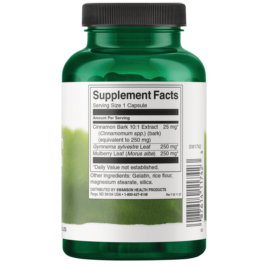 SW1742 | Back label with Supplement Facts and other ingredients for capsule supplement - Thumbnail