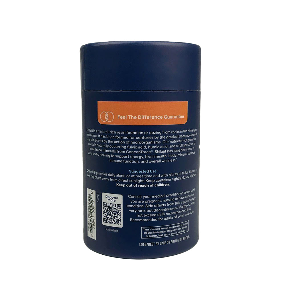 TM164 | Back of supplement bottle showing Feel The Difference Guarantee, directions, QR code, and barcode - Thumbnail