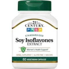 CNT154 | 21st Century Soy Isoflavones Extract white bottle labeled Women's Health Support 60 vegetarian capsules