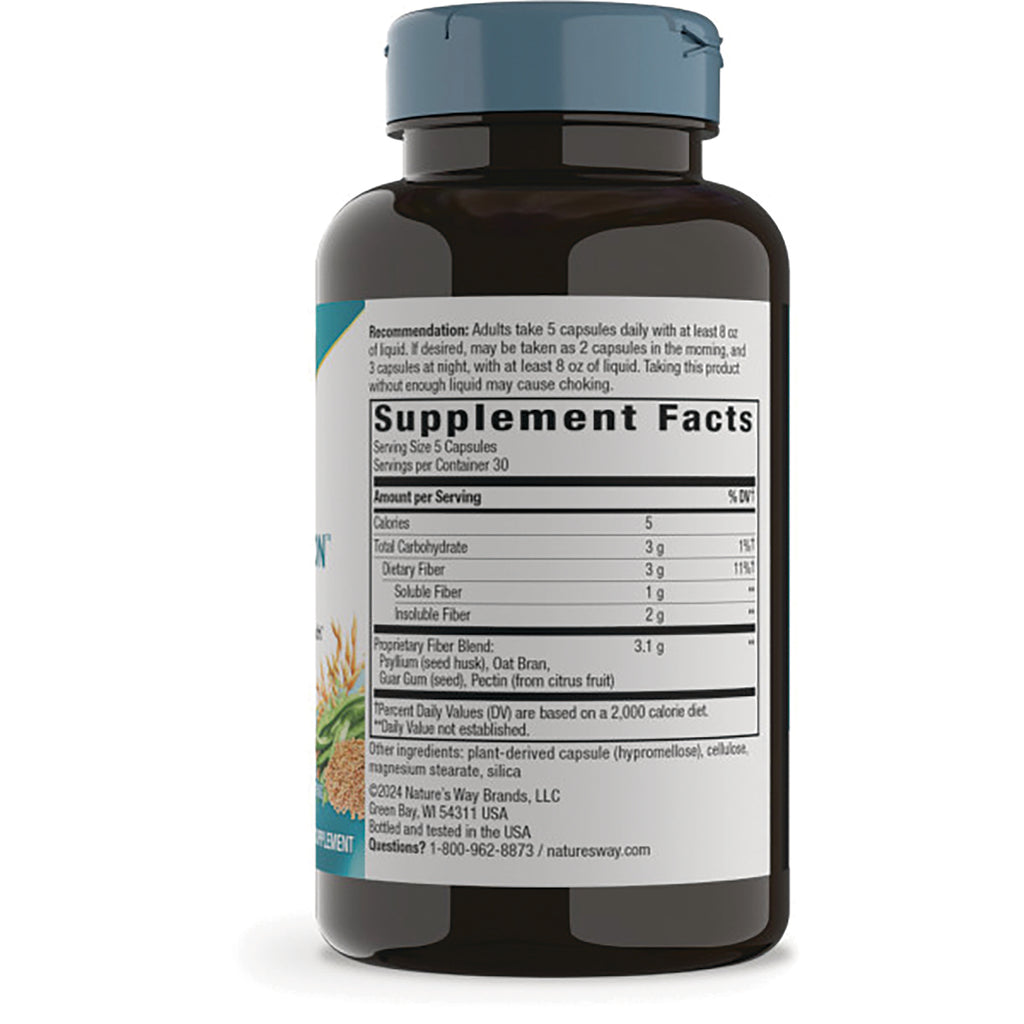 ET272 | back of brown supplement bottle showing Supplement Facts panel with serving size and ingredient list - Thumbnail