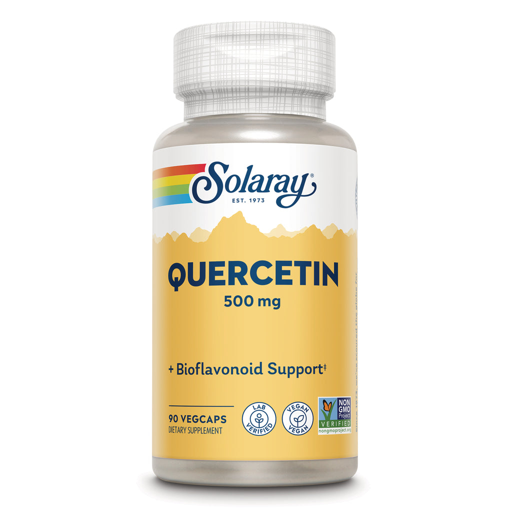 SLR207 | Solaray Quercetin 500 mg + Bioflavonoid Support, 90 VegCaps dietary supplement - Thumbnail
