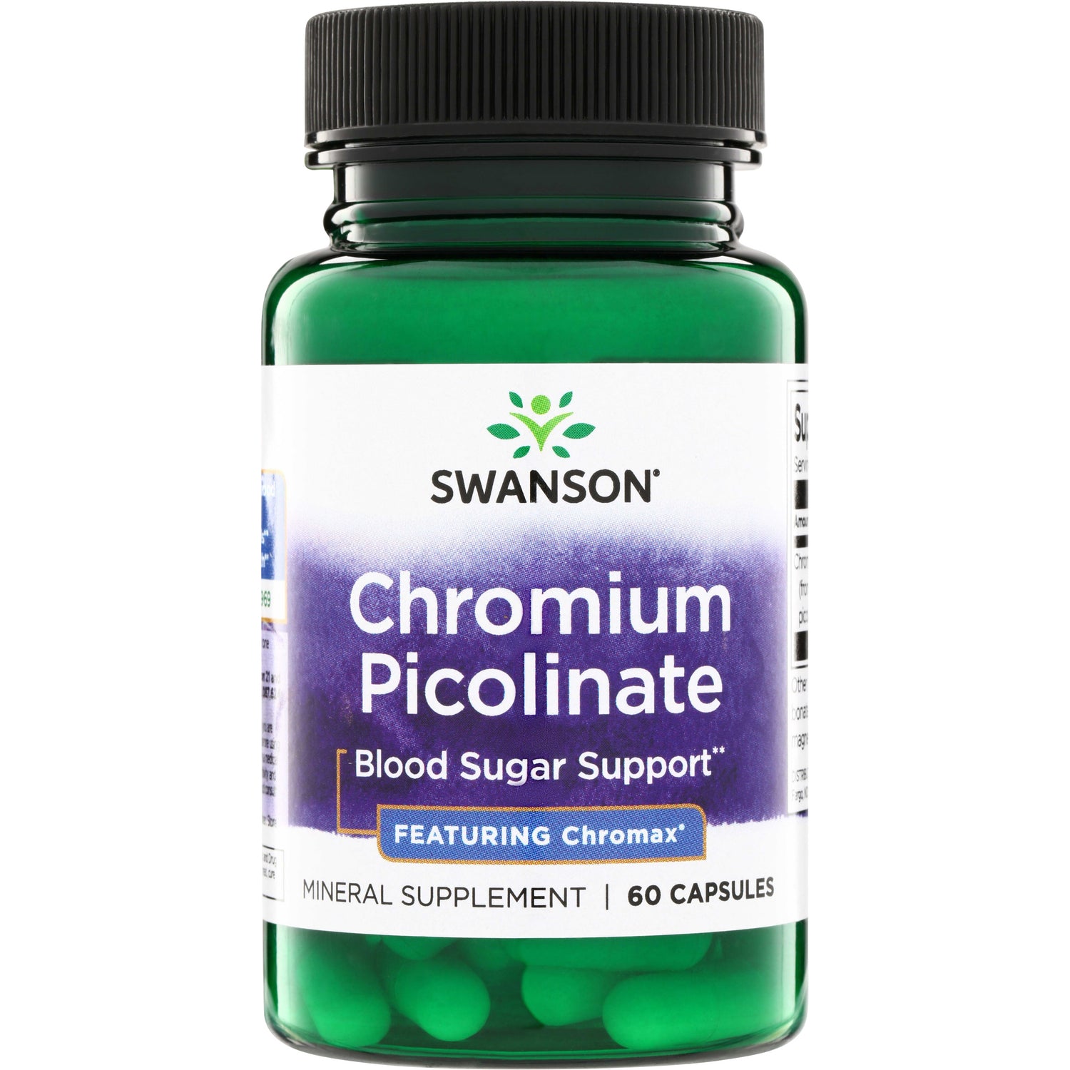 SWD005 | Swanson Chromium Picolinate, Blood Sugar Support, Featuring Chromax, 60 capsules