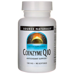 SN891 | Source Naturals Coenzyme Q10 dietary supplement, 100 mg, 90 softgels