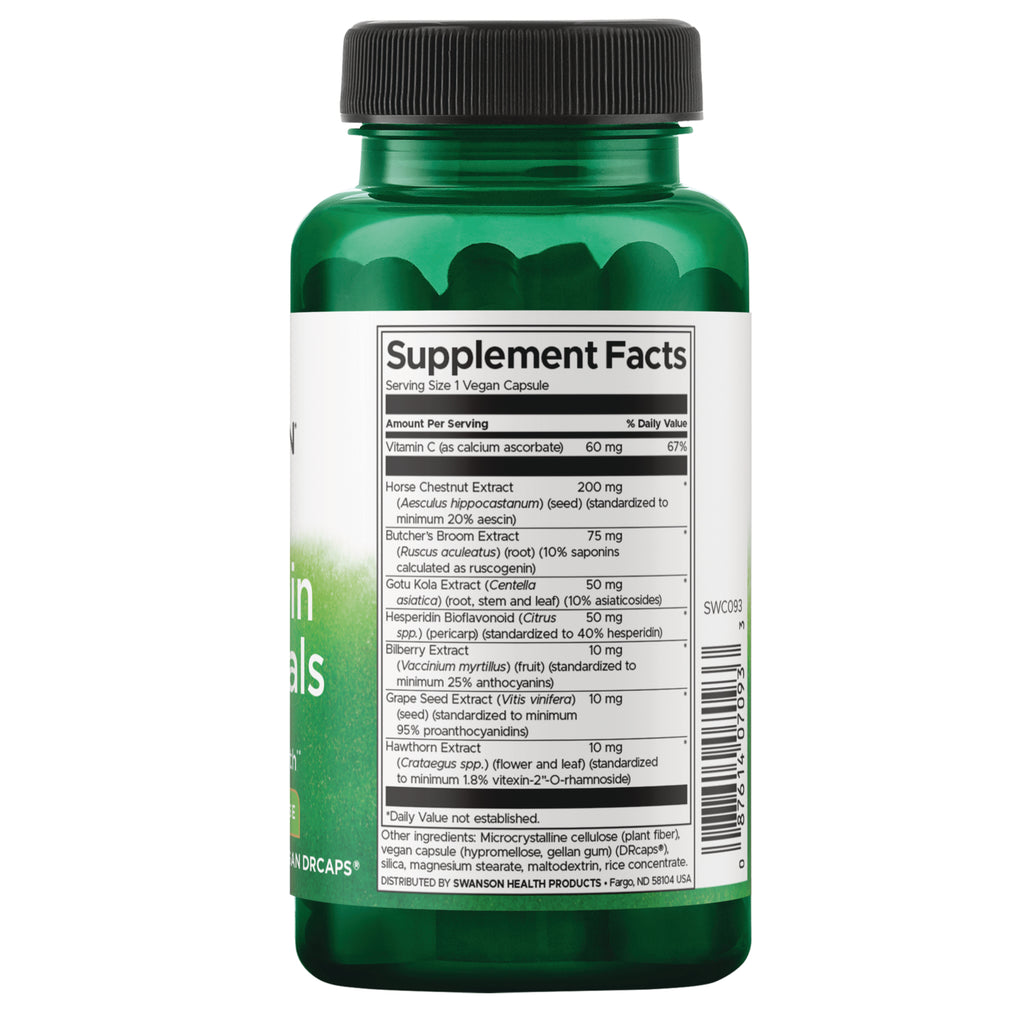 SWC093 | Back label with supplement facts and serving information - Thumbnail