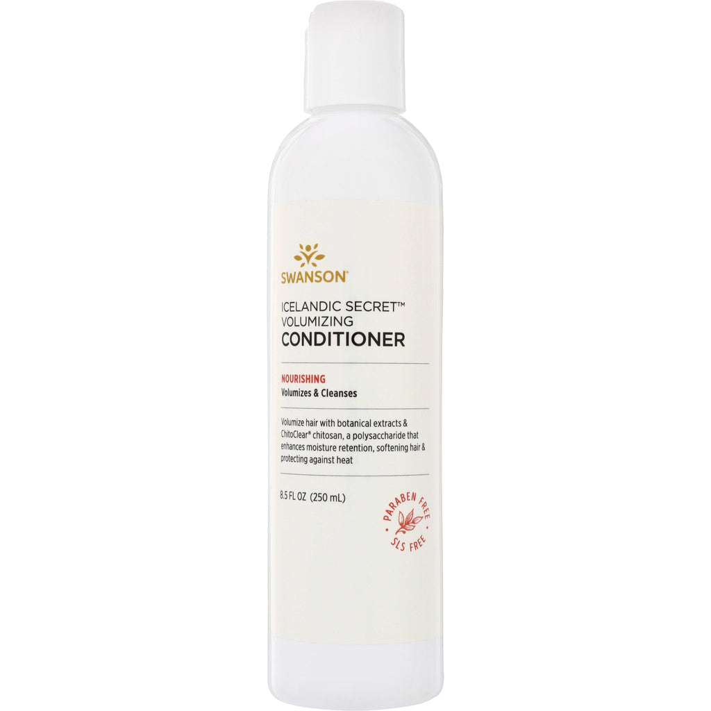 SWU883 | Swanson Icelandic Secret Volumizing Conditioner bottle, Nourishing, Volumizes & Cleanses, 8.5 fl oz, Paraben Free - Thumbnail