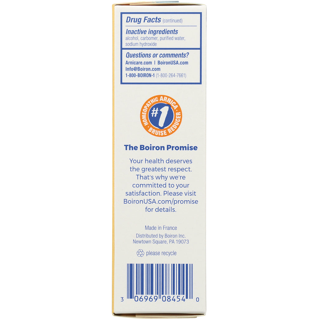 BRN094 | back panel showing Drug Facts, inactive ingredients, Boiron Promise text, contact info and barcode - Thumbnail