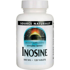 SN658 | Source Naturals Inosine dietary supplement, Athletic Series, 500 mg, 120 tablets